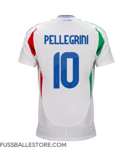 Günstige Italien Lorenzo Pellegrini #10 Auswärtstrikot EM 2024 Kurzarm